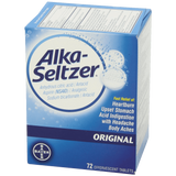 Alka seltzer Original Effervescent Tablets 72 Count