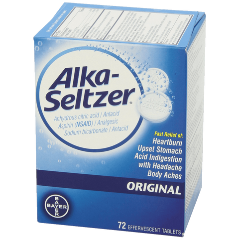 Alka seltzer Original Effervescent Tablets 72 Count