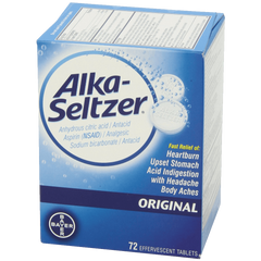 Alka seltzer Original Effervescent Tablets 72 Count