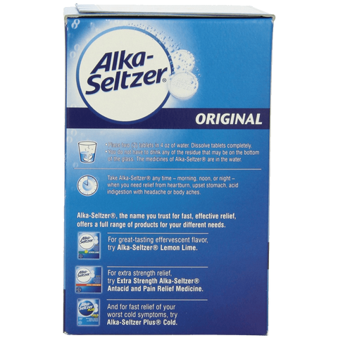 Alka seltzer Original Effervescent Tablets 72 Count