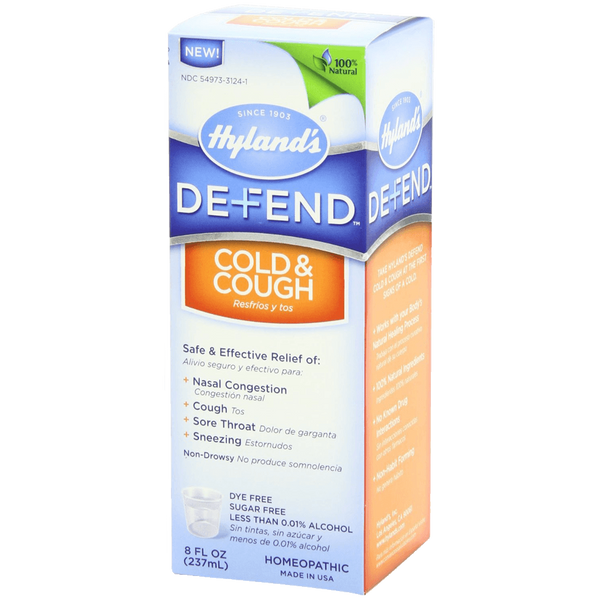 Hylands Defend Cough and Cold 8 Ounce