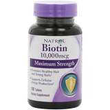 Natrol Biotin 10000 mcg Maximum Strength Tablets 100 Count