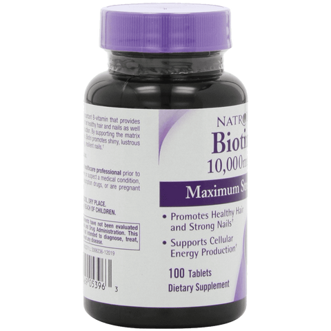 Natrol Biotin 10000 mcg Maximum Strength Tablets 100 Count