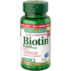 Natures Bounty Biotin 10000 MCG Softgels 120 Count