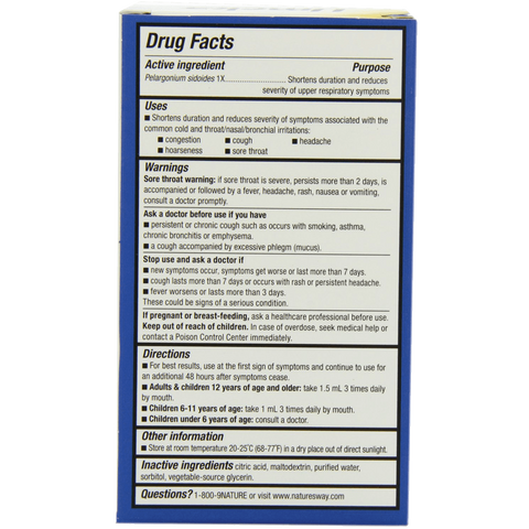 Natures Way Umcka Original Alcohol Free Drops 2 Ounce