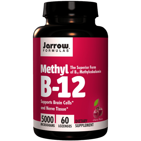 Jarrow Formulas Methylcobalamin Methyl B12 5000mcg 60 Lozenges