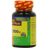 Nature Made Vitamin D3 2000 IU Value Size 220 Count
